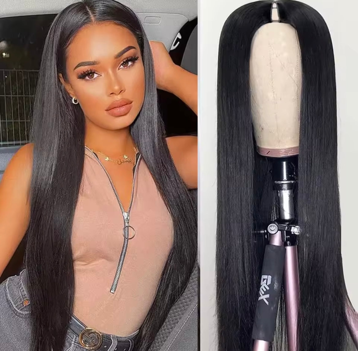 U Part Half Wig 24 Inches